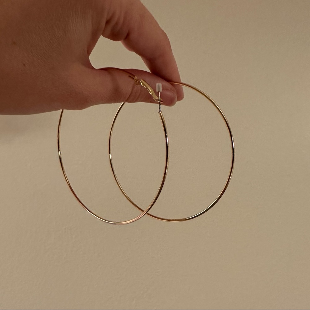 Large Gold Hoop Earrings
